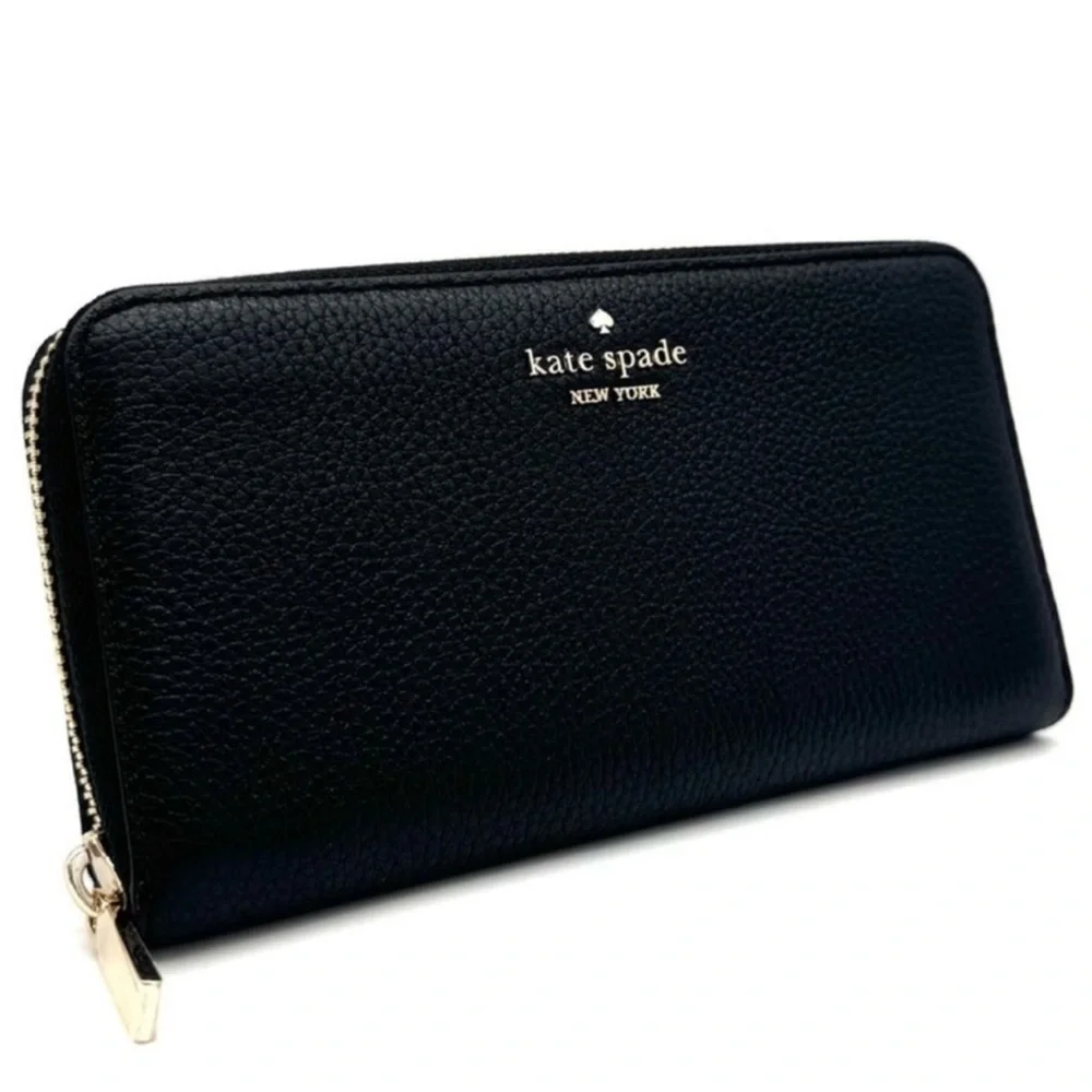 Kate Spade Leila Large Continental Wallet Black/Gold